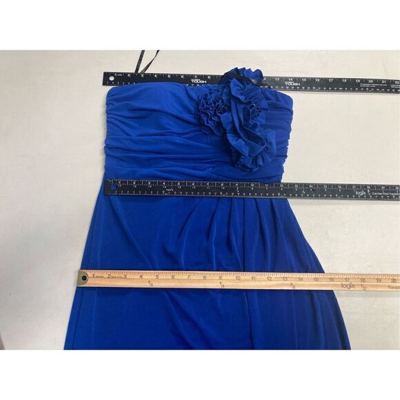 VALERIE BERTINELLI Women’s Floral Ruffle One Shoulder Prom Dress Size 6 - Picture 3 of 7